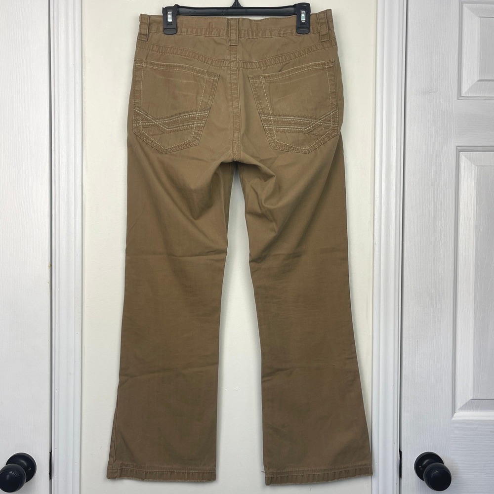 BKE Fulton Straight Leg Mens 31x31 100% Cotton Tan Khaki Pants Zip *READ - Picture 4 of 14